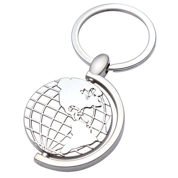 Chaves de chaves de keychains de metal globe globe
