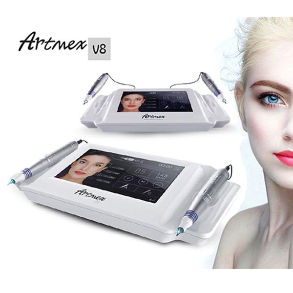 Permanent Make-up Artmex V8 Touch Maschine Set Eye Brow Lip Rotary Pen Tattoo Pen