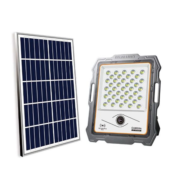 Luzes de inundação solar Segurança da câmera ao ar livre com sensor de movimento 1080p HD 3500lm Cam Light Direct to WiFi Night Vision