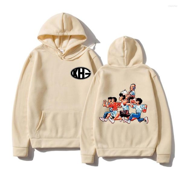 Erkek Hoodies 2022 Anime Hajime Ippo Kamogawa Boks Spor Salonu Kadın Kış Zirveleri Komik Erkek Hoodie Bahar/Sonbahar Sweatshirt Harajuku Sudad