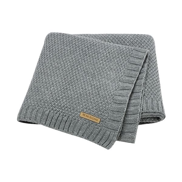 Cobertores Swaddlding Knited Swaddle Wrap Super Soft Criandler Bedding Bedding Quilt para Cama Sofá Casquete do Sofá 221101