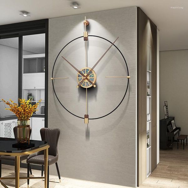 Wanduhren extra großes Hänge Wohnzimmer Digital Stille ungewöhnliche Uhr Moderne stilvolle Horloge Murale Decorionarion