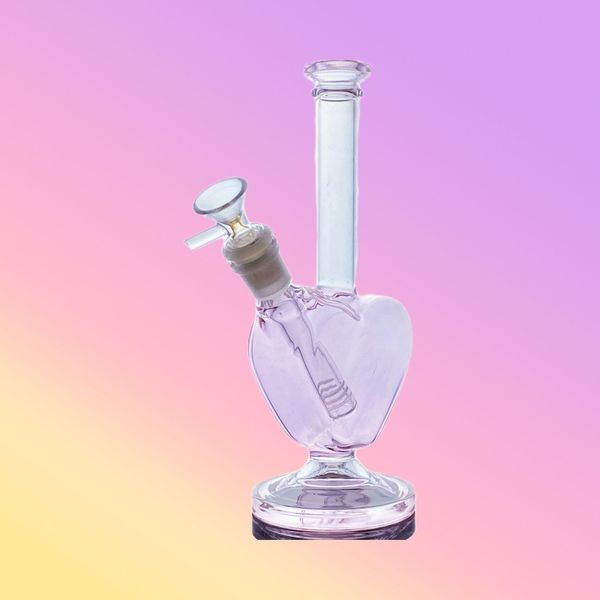 Amor em forma de vidro em forma de cigarro bongueiro de cachimbo de cachimpada de petróleo Dab Rig Bong Bong Acessórios para fumantes