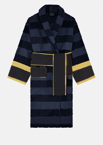 Luxuriöser klassischer Baumwoll-Bademantel für Herren, Nachtwäsche, Damen-Designer-Kimono, warme Bademäntel für zu Hause, Unisex-Bademäntel