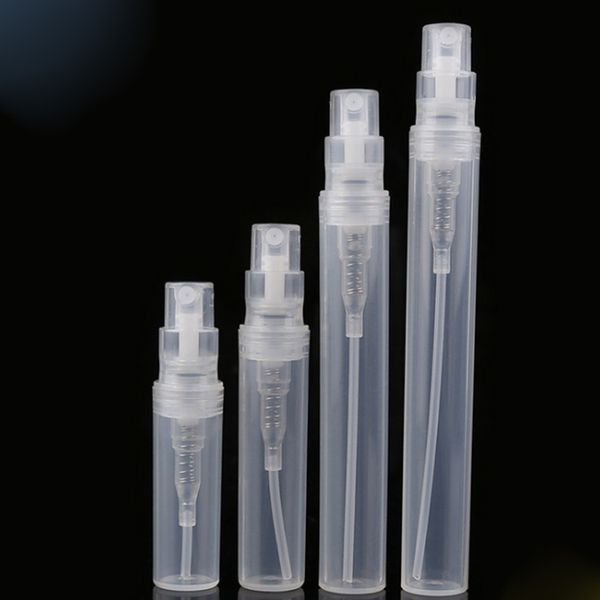 Bottiglie spray di plastica all'ingrosso per profumo 2ml 3ml 4ml 5ml Mini contenitore per campioni a forma di penna ricaricabile