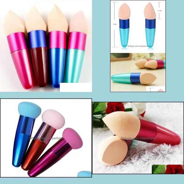 Pincéis de maquiagem Fundação de maquiagem Brush de esponja pincéis de cosméticos Oval Drop Cream Liquid Center Deliver