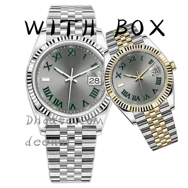 Relógio mecânico automático masculino 36/41MM 904L todos os relógios de aço inoxidável Movimento de quartzo feminino 28/31 super luminoso safira relógio de pulso à prova d'água montre de luxe