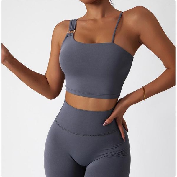 Roupa de ioga Eco-amigável REABRO DE FITNESS BRA MULHERES DO BRA DO SURO ABSORADOR DE RECIMA DE RECIMENTO DE RECULHADA GYM SPORTSWARE Sports