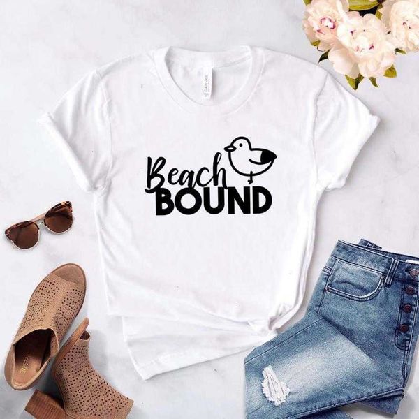 Strand gebunden Vogel Frauen T-Shirt lässig Hipster lustige T-shirt Lady Yong Girl Top Drop