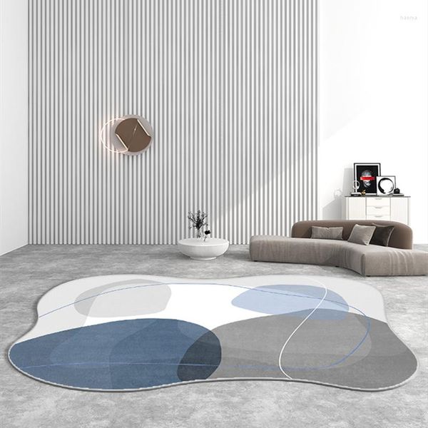 Tappeti IG Light Luxury Style Irregular Room Decoration Tappeti per adolescenti Simple Living Carpet Home Decor Tappetino antiscivolo