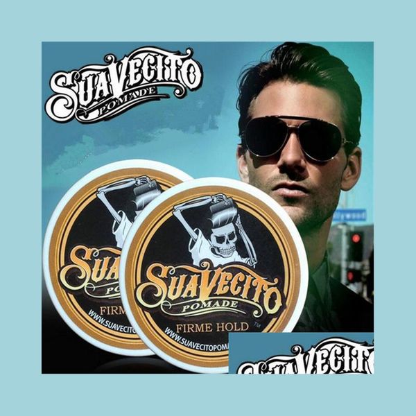 Pomades Waxes Suavecito Pomade Strong Style Restoring Hair Wax Scheletro Slicked Oil Mud Keep Men And Women Drop Delivery 2022 Prod Dhgqz