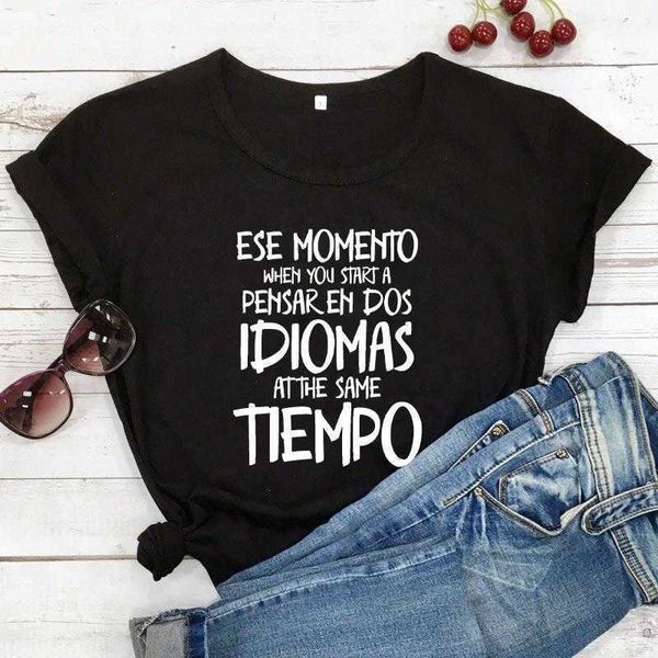 ESE MOMENO Üst kısımda bir pensar en dos dis diMiomas aynı tiempo t-shirt