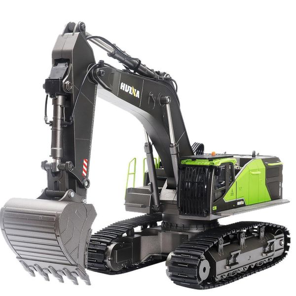 Электрический RC CAR EST MODEL HUINA 1593 СТАРИТЕЛЬНАЯ НАЗАД 1 14 Шкала 22 канала 2 4 ГГц RC Excavator для более чем 8 -летних EU AU US CA CA только 221103