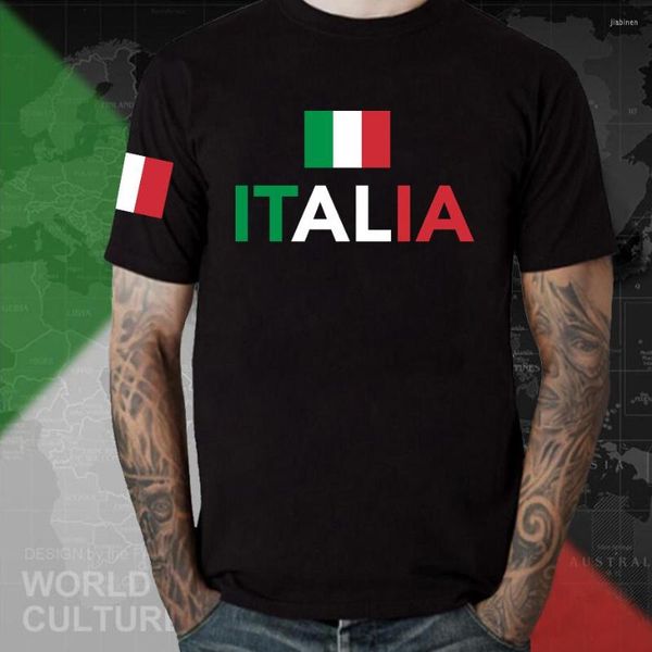 Magliette da uomo Italia Bandiera Italia Italiana ITA Camicia da uomo T-shirt da uomo Abbigliamento streetwear Abbigliamento sportivo Tuta Nazione Tshirt