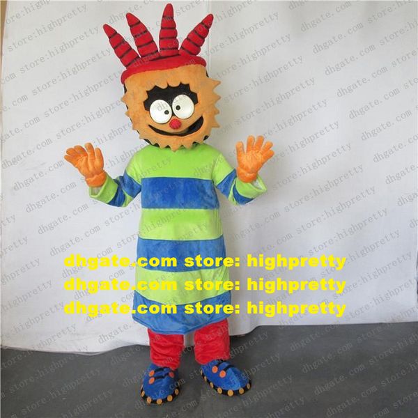 Freak Big Eyes Lustiges Clown-Maskottchen-Kostüm für Erwachsene, Zeichentrickfigur, Outfit, Anzug, Leichtathletik, Begegnung mit Zuneigung, Ausdruck zz7841