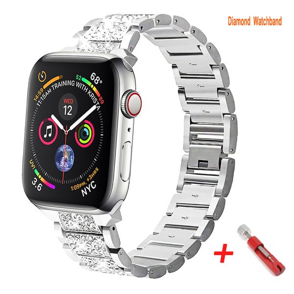 Metallbänder Smart Straps kompatibel mit Apple Watch Band Serie 8/7 45 mm 41 mm SE 6/5/4 40 mm 44 mm 3/2/1 38 mm 42 mm Dünnes Edelstahl-Kettenarmband für Damen-iWatch-Band