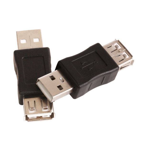 Mini conectores m/f portáteis usb 2.0 a macho para usb2.0 fêmea conversor adaptador de extensão conector cabo adaptador