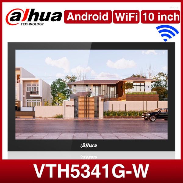 Telefones de porta de vídeo Dahua Android WiFi Intercom Monitor Câmeras internas Wireless 10 