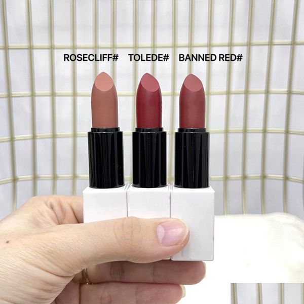 Губная помада Drop Drop Toping Brand Satin Mautte Matte Lipsticks 3 5G ROUGE А