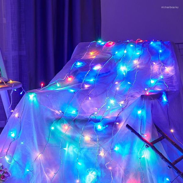 Strings Luzes de corda 1m 3m 6m LEDs Bateria operada por fada ao ar livre Bola de Natal Festas de casamento Departamento de casamento