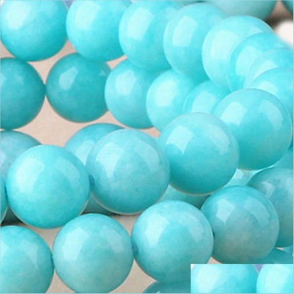 Stone 8mm Pre￧o de f￡brica de pedra natural aqua amazonite redonda contas soltas 16 