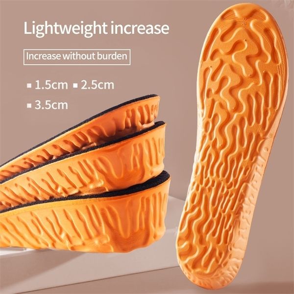 Schuhteile Zubehör Orthopädische Höhenerhöhung Einlegesohlen für Damen Herren Invisiable Boost 1535 cm Memory Foam Schuhe Pad Atmungsaktive Fußpflege Einlegesohle 221103