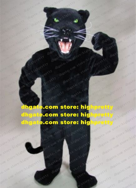 Power Big Black Cat Mascot Costume Panther Leopard Pard Adulto Caracteto de Cartoon Personagem Simbólico Produto Lançamento ZZ7684