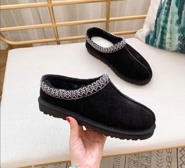 Stivali da donna con mini plateau Pantofole Tazz Ciabatte in pelliccia Classic Ultra Slip-on Les Petites Suede Wool Blend Comfort Winter Designer Snow Booties 35-42FD