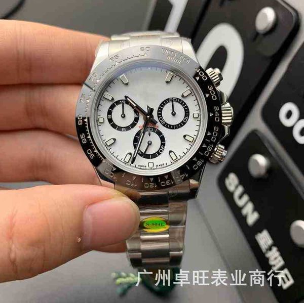 Mens Watches Lüks Bilekler Fabrika N 4130 Panda Di 7750 Dayton V12 Fabrika C AR R OLEXS Saat