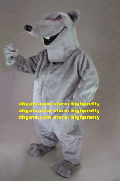 Plüsch-pelziges graues Ratten-Maus-Mäuse-Maskottchen-Kostüm für Erwachsene, Cartoon-Charakter-Outfit, Marketing-Planung, organisieren Sie eine Aktivität zz7690