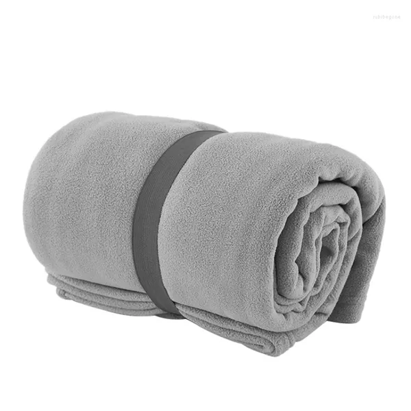 Cobertores quentes e confortáveis ​​de alta qualidade poliéster el joga cobertor de lã polar portátil