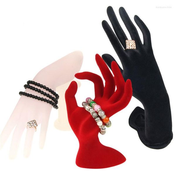 Schmuckbeutel-Ausstellungsstand-Hand-Finger-Form-Stände-OK-Handschuh-Ring-Armband-Halsketten-Plastikhalter-Gestell