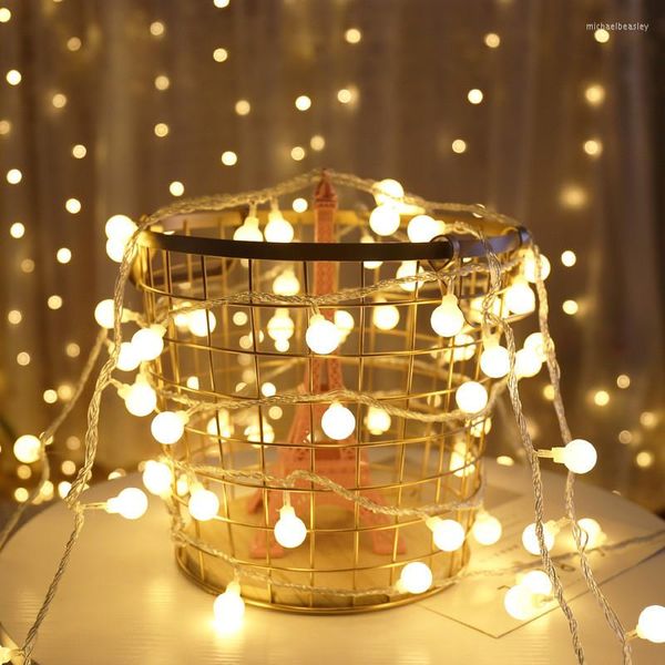 Strings Ball Led String Lights Fairy USB/Battery Operated Garland Lamp Ano de Natal Tree Wedding Party Decorações