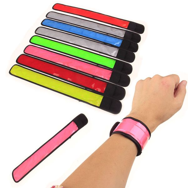 Cinturini da polso sportivi in nylon LED Slap Braccialetti con luce flash Bracciale luminoso Bracciale luminoso Flare Strap Party Concert Bracciale LED lampeggiante Giocattoli DH845