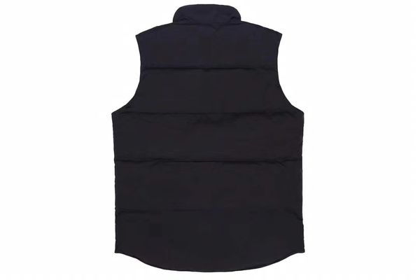 Jaqueta de colete gilet de gilet de gilet famosa M￩dio grande e sem colarinho de inverno para baixo para coletes de moda de outono Jackets de morcego masculinos homens homens engrossam o casaco externo