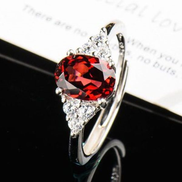 Garnet Diamond Ring Girl Mo Sangshi rubi parafuso padrão anel masculino anéis clássicos homens titânio designer de aço para mulheres presentes de luxo mulher menina jewlery