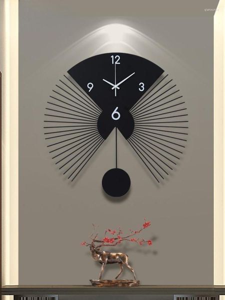 Relógios de parede 3d metal grande relógio decoração de casa Arte Criativo Ornamentos de ferro criativos Big Hanging Watch 142370511