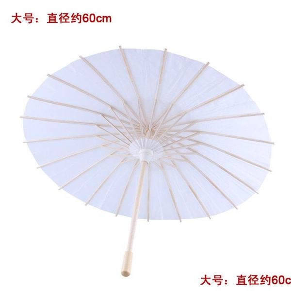 Regenschirme Brauthochzeitsschirme Weiße Papierschirme Chinesischer Mini-Handwerksschirm 4 Durchmesser 20 30 40 60 cm für den Großhandel 642 Tropfen Dhvzq