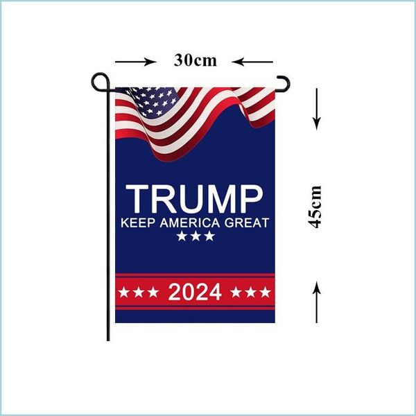 Bandeira bandeira Presidente Donald Trump 2024 Flag 30x45cm Maga Republican USA Flags Anti Biden Never Funny Garden Campaign Banner 1134 V dhy6o