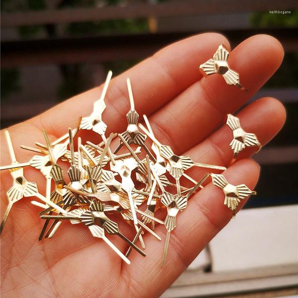 CHANDELIER CRISTAL TOP QUALIDADE 200PCS 30mm Gold 3Points Copper Butterfly Fivelele/Tie Clips Bad Curtain Acessórios