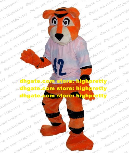 Plüsch Orange Tiger Maskottchen Kostüm Erwachsene Cartoon Charakter Outfit Anzug Wertschätzung Bankett Kinder Spielplatz zz8142