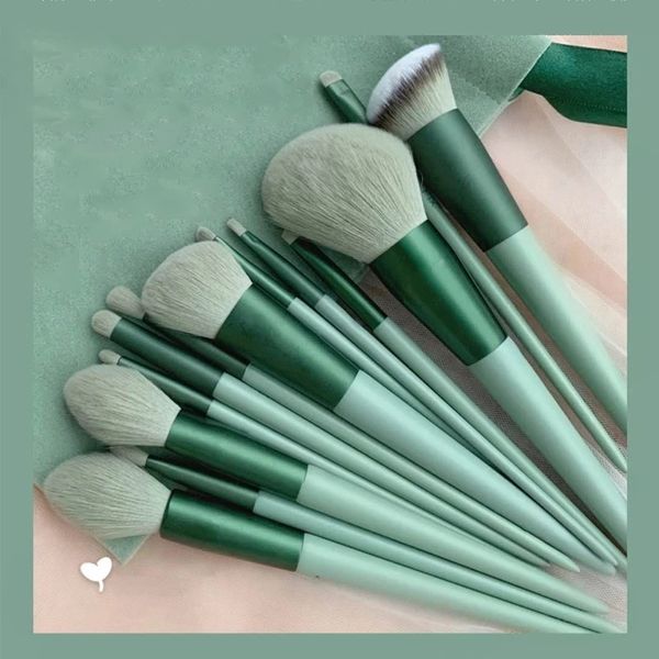 13pcs pincéis macios de maquiagem fofos definidos para cosméticos Fundação Blush Powder Shushadow Blending Makeup Brush Beauty Tools