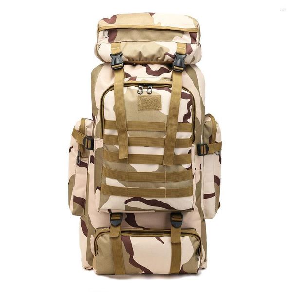 Duffel Bags Backpack Big Capacidade 80L Camuflagem ao ar livre Os homens viajam para viajar para o fim de semana do fim