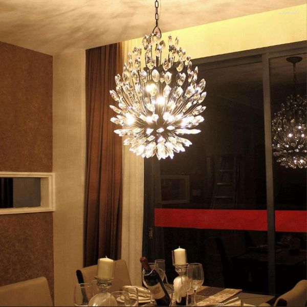 Подвесные лампы в американском стиле простота G9 Светодиодные ретро -осветительные лампы для гостиной лампы ресторана магазин одежды современный подвесной свет