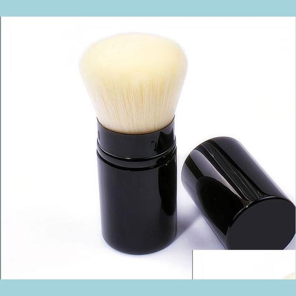 Pennelli per trucco Famoso strumento per il trucco del viso Les Beiges Pennello Kabuki retrattile con confezione in scatola Beauty Blush Ombretto Pennelli per cosmetici Dhco9