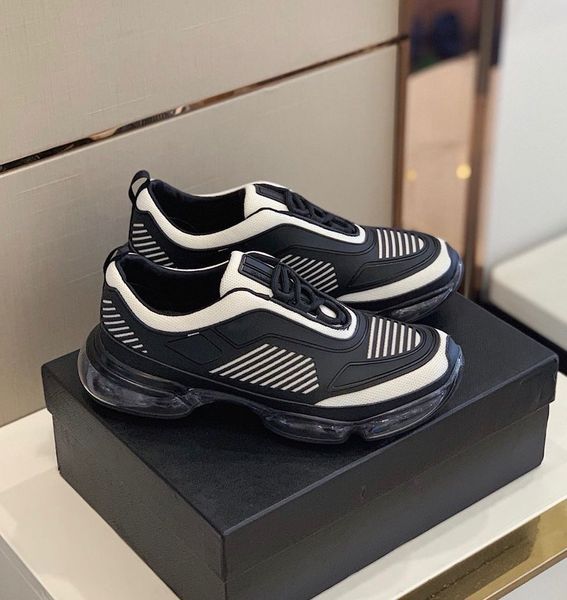 Balencigaa Sports Air Cloudbust Fütüristik Tasarım Ayakkabı Örgü Teknik Kumaş Şeffaf Kauçuk Sole Erkek Spor ayakkabıları ağ nefes alabilen rahat yürüyüş eğitmeni EU38-46