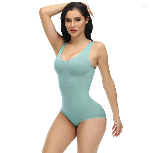 Damen Shapers Faja Shapewear-Body für Frauen, Taillentrainer, Bauchkontrolle, Ganzkörperformer, nahtloser formender Anzug, ärmelloser Overall