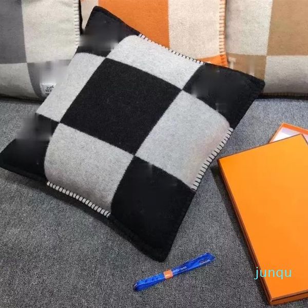 Almofada/travesseiro decorativo estilo nórdico modelo salitor almoço break sofá almofada de carro da cintura da cintura de malha de malha de lã de lã