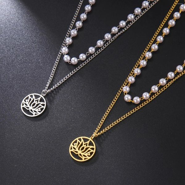 Подвесные ожерелья команда модное имитация жемчужины бусины Кокер Ключиц Колье для женщин для женщин