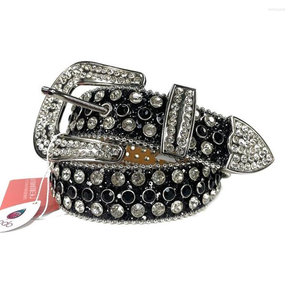 Cintos cinturões cravejados cinturão preto Glitter Luxury Designer Men Women Bling Crystal Girdle Moda Rhinestone Diamond Ciist Ceinture